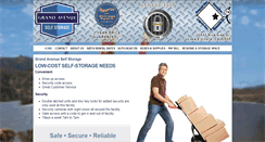 Desktop Screenshot of grandavenueselfstorage.com